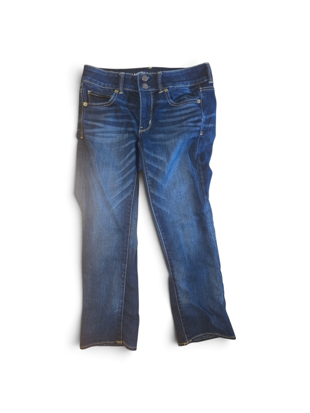 American Eagle‎ Outfitters Dark Blue Cropped Women's Jeans